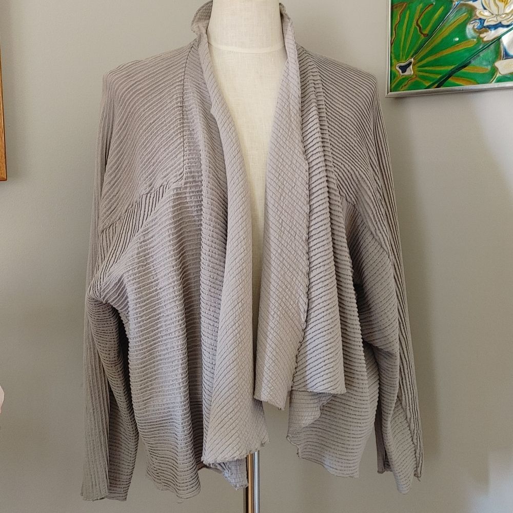 Fonini Cozy Taupe Women's Sweater Cardigan 2X (152)